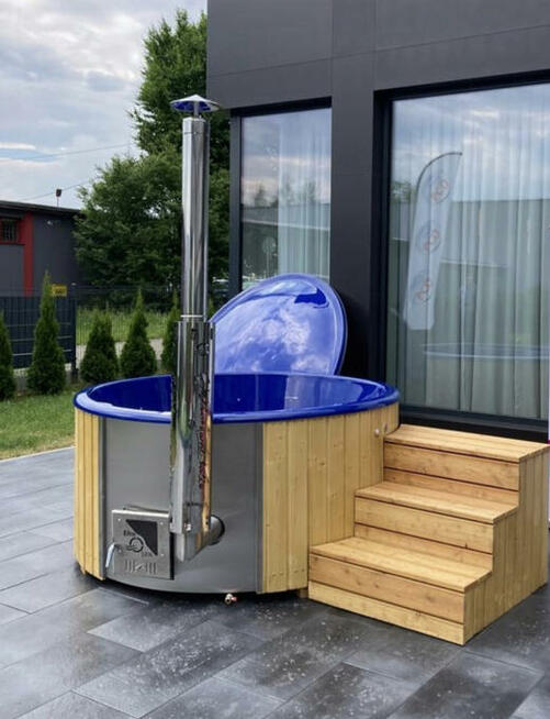 Balia ogrodowa Bania Beczka BE Ø 2m SPA LED 12 dysz
