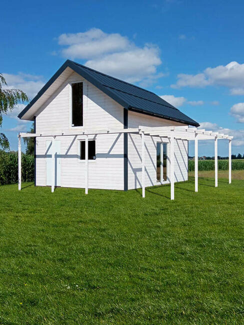 Dom szkieletowy całoroczny ocieplony parter + poddasze