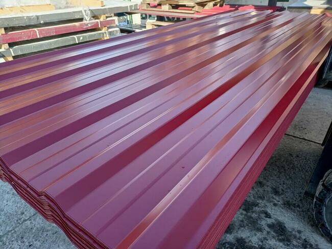 Blacha Trapezowa T-18 Czerwony Połysk 2 Gatunek