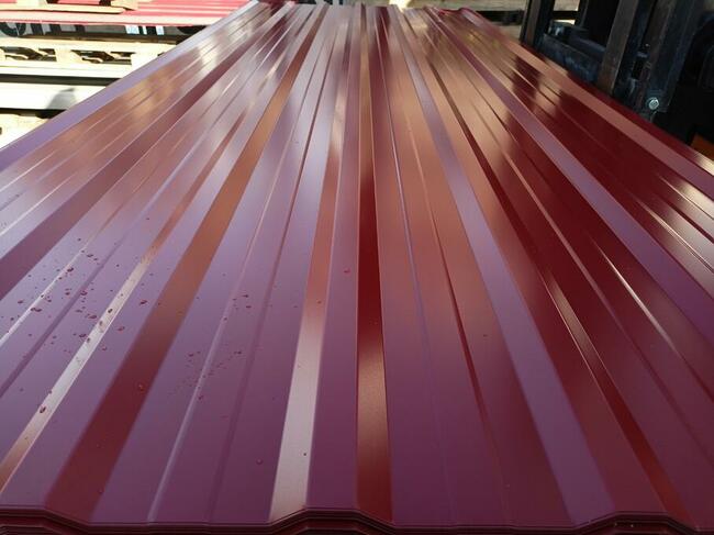 Blacha Trapezowa T-18 Czerwony Połysk 2 Gatunek