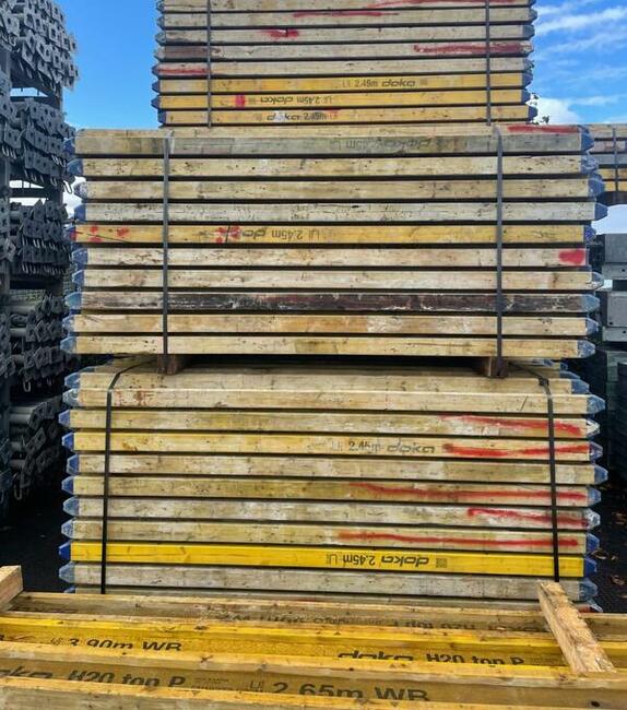 Szalunki Stemple Ocynkowane Dźwigar Blaty DOKA Sklejka