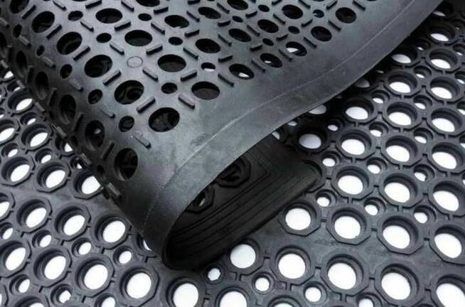 Wycieraczka 80x120 gumowa ażurowa z najazdem mata wejściowa