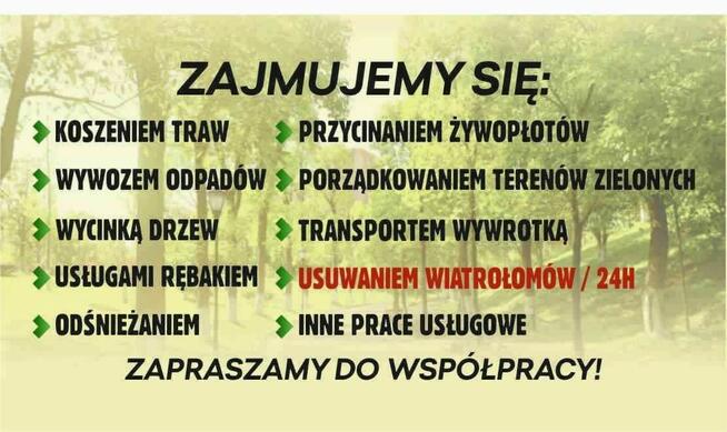 Koszenie traw, usługi rębakiem Kompleksowe usługi ogrodnicze