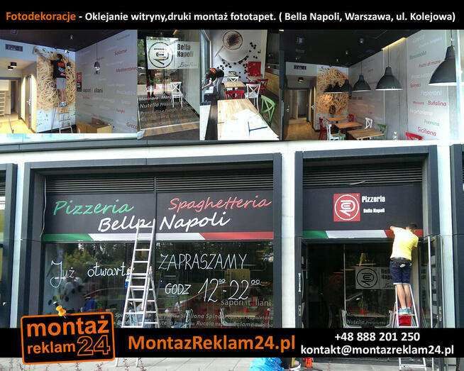 Wystrój wnętrz biur w dekoracje Warszawa | MontazReklam24.pl