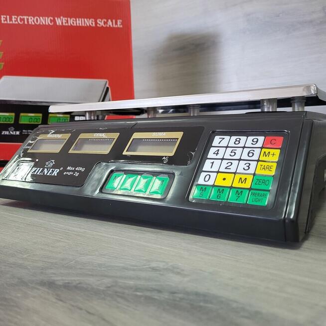 Waga Sklepowa Elektroniczna Targowa Kalkulacyjna 40kg 5g