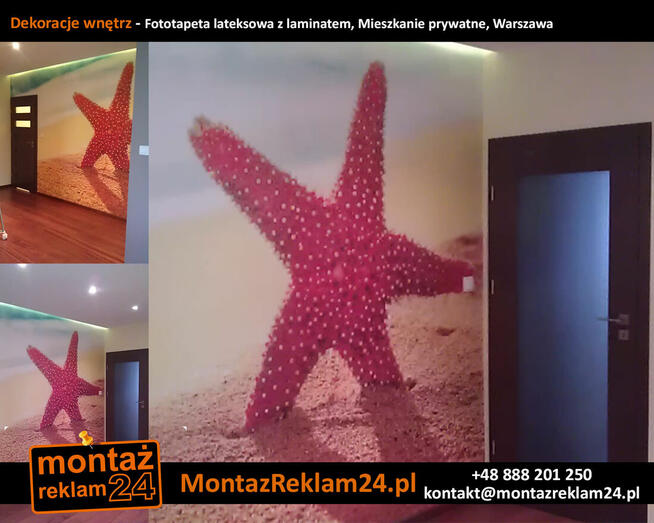 Druk i naklejanie fototapet Warszawa | MontazReklam24.pl