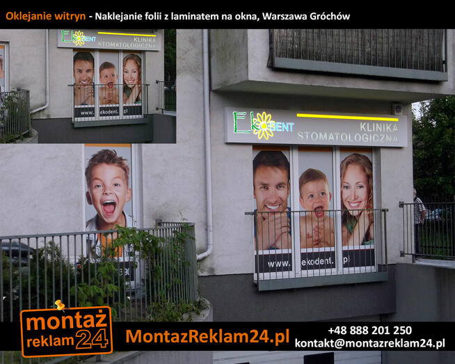 Oklejanie Okien Warszawa | MontazReklam24.p
