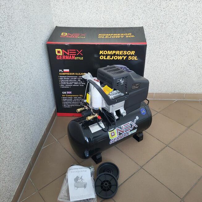 Kompresor Sprężarka 50l 8BAR 3,8KM 210L/Min 230V