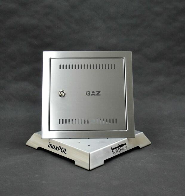 Drzwiczki rewizyjne gazowe 250x250 INOX BP