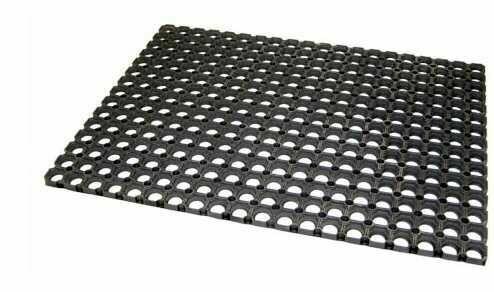 Wycieraczka wejściowa gumowa ażur 100X150 16mm plaster miodu