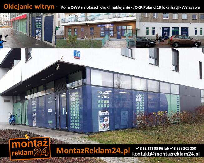Oklejanie Okien Warszawa | MontazReklam24.p