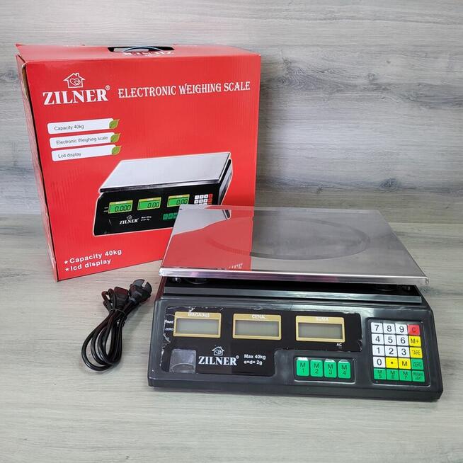 Waga Sklepowa Elektroniczna Targowa Kalkulacyjna 40kg 5g