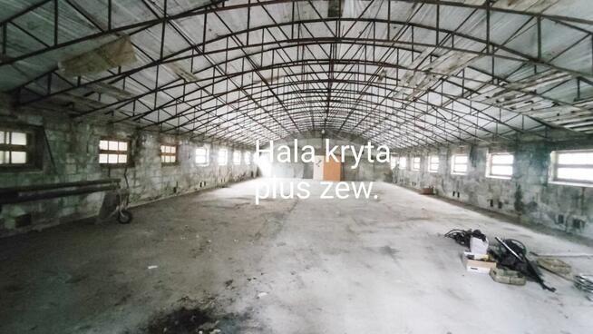 Hala magazynowa 400m2 biura media ogrodzenie