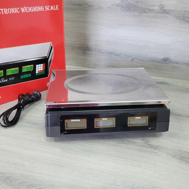 Waga Sklepowa Elektroniczna Targowa Kalkulacyjna 40kg 5g