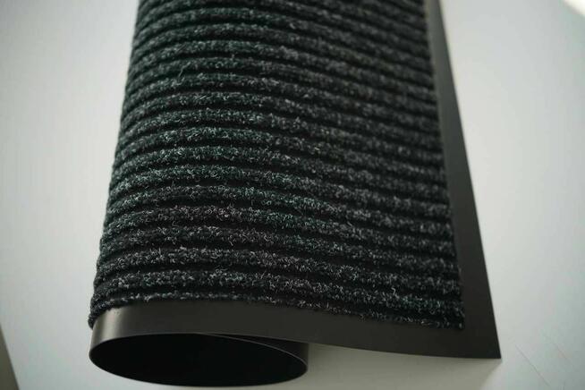 Wycieraczka tekstylna grafit 90X150 mocna duża mata gumowa