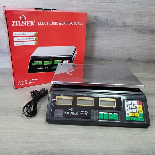 Waga Sklepowa Elektroniczna Targowa Kalkulacyjna 40kg 5g