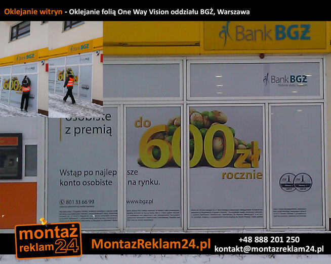 Oklejanie Okien Warszawa | MontazReklam24.p