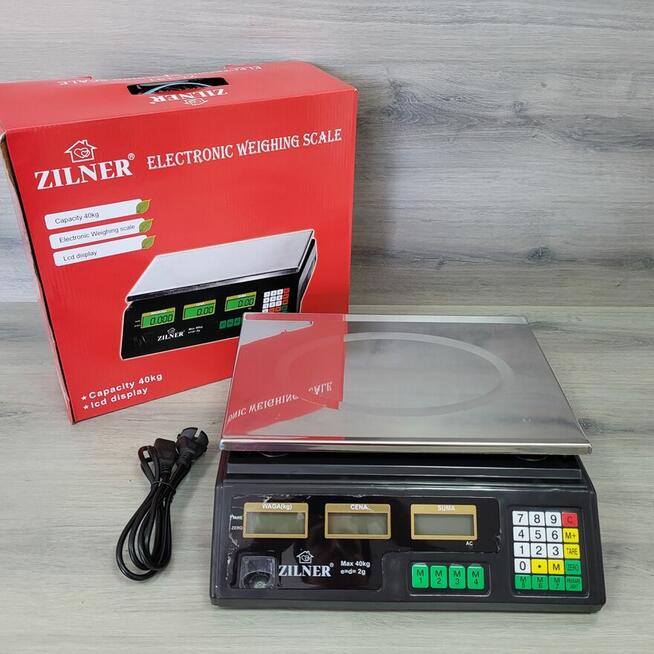 Waga Sklepowa Elektroniczna Targowa Kalkulacyjna 40kg 5g