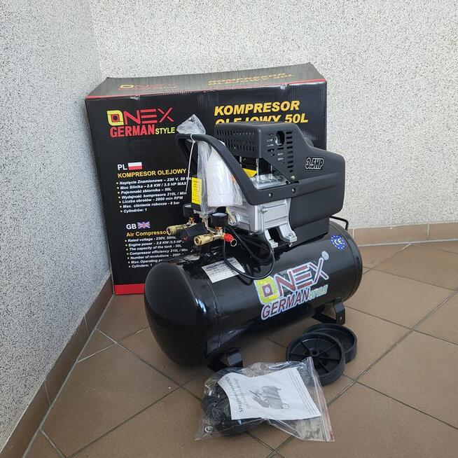 Kompresor Sprężarka 50l 8BAR 3,8KM 210L/Min 230V