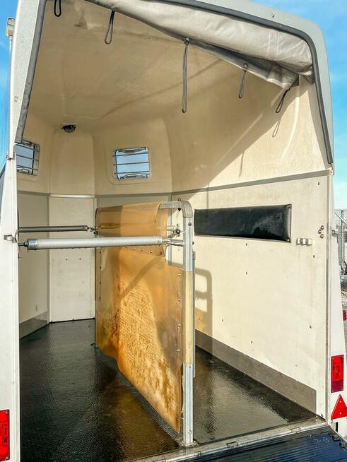 przyczepa do koni używana koniara końska koniowóz 2 konna