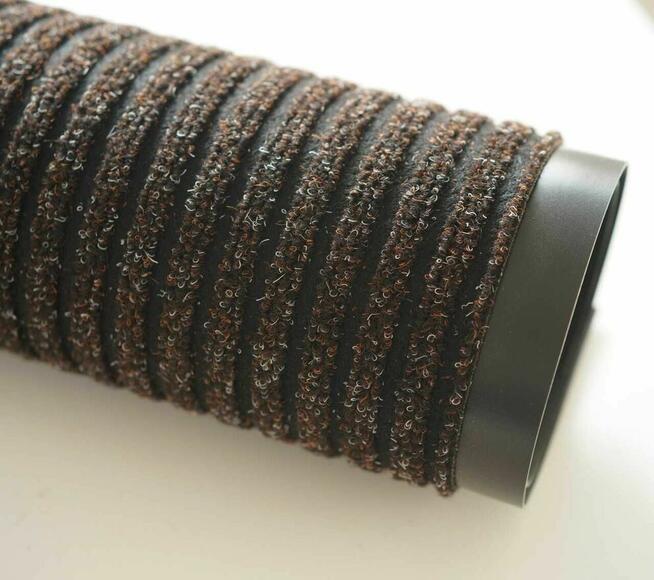 Wycieraczka wejściowa 80x120 prążek mata gumowa brąz