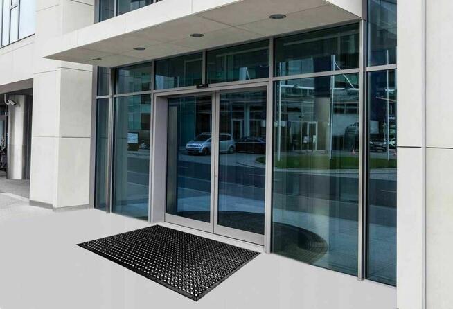 Wycieraczka 80x120 gumowa ażurowa z najazdem mata wejściowa