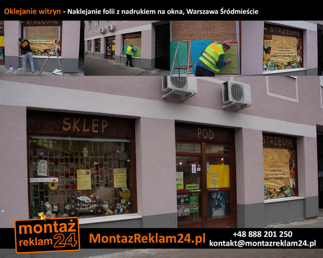 Oklejanie Okien Warszawa | MontazReklam24.p