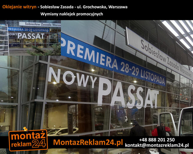 Oklejanie Okien Warszawa | MontazReklam24.p