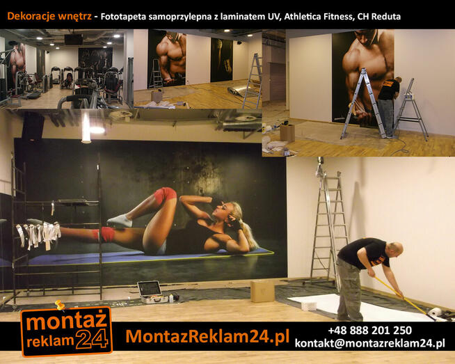 Druk i naklejanie fototapet Warszawa | MontazReklam24.pl