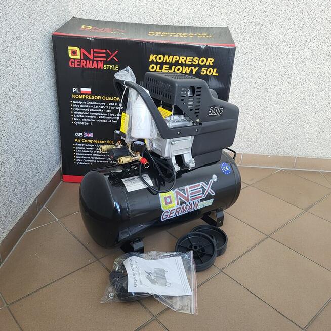 Kompresor Sprężarka 50l 8BAR 3,8KM 210L/Min 230V