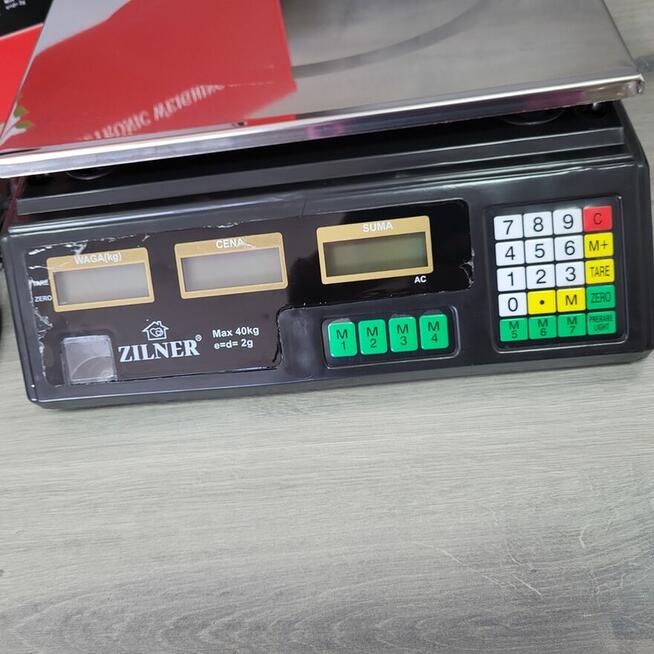 Waga Sklepowa Elektroniczna Targowa Kalkulacyjna 40kg 5g