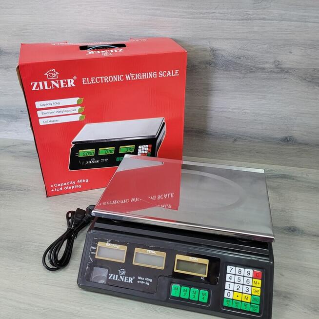 Waga Sklepowa Elektroniczna Targowa Kalkulacyjna 40kg 5g