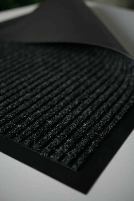 Wycieraczka tekstylna grafit 90X150 mocna duża mata gumowa