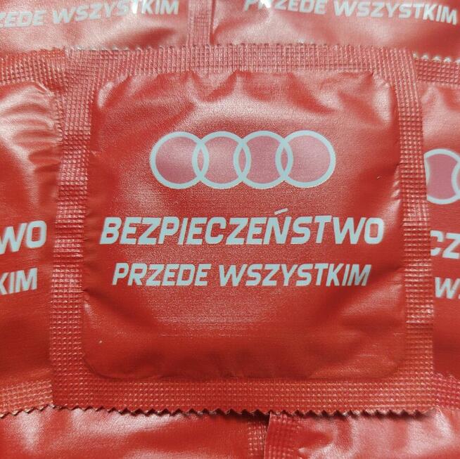 Prezerwatywy z nadrukiem Audi - kpl. 2szt.