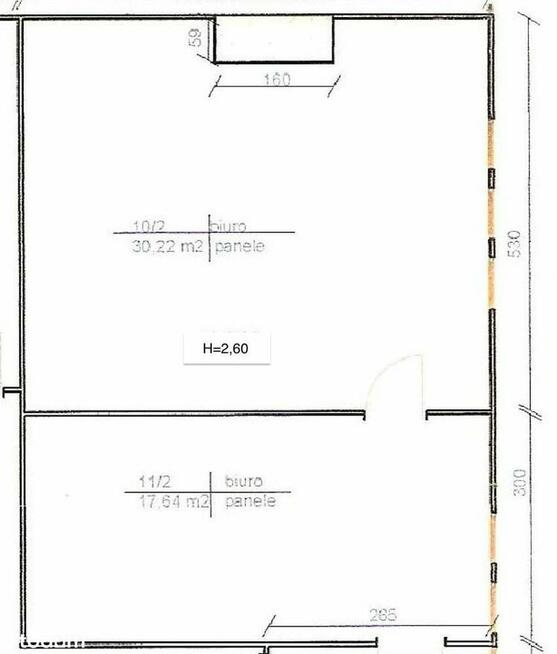 Eleganckie biuro 48m2 w Swidnicy do wynajęcia