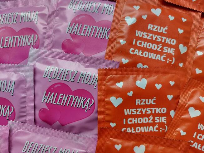 Personalizowane prezerwatywy na walentynki KPL WALENTYNKOWY