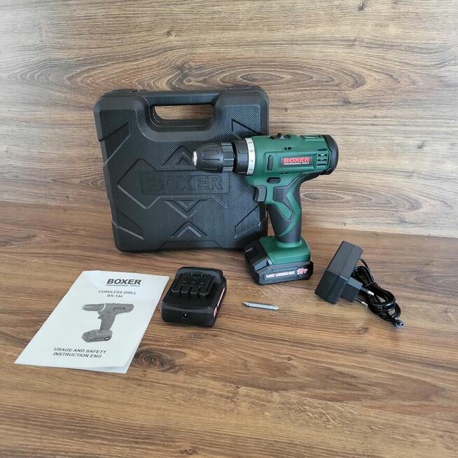 Wiertarko Wkrętarka Akumulatorowa Boxer 18V 2x2.0Ah