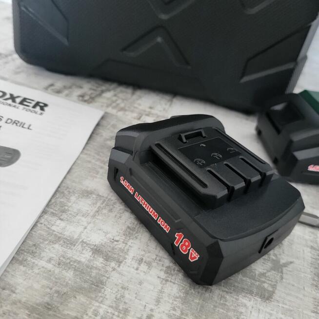 Wiertarko Wkrętarka Akumulatorowa Boxer 18V 2x2.0Ah
