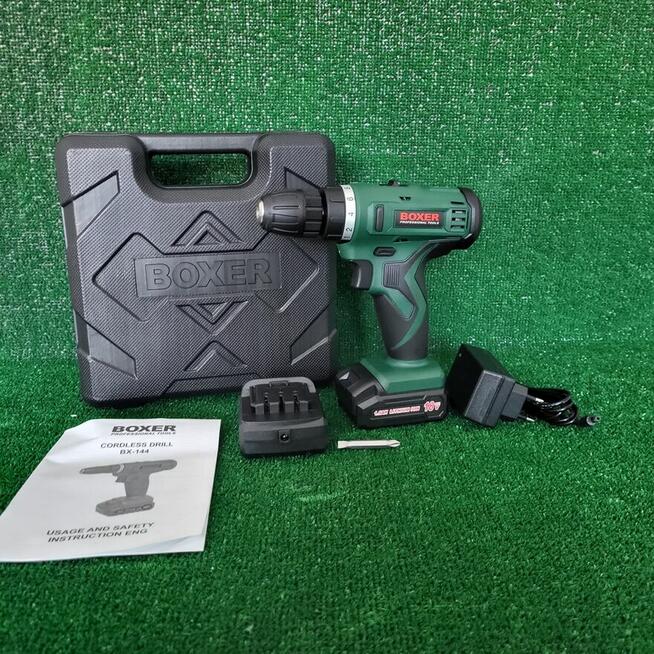 Wiertarko Wkrętarka Akumulatorowa Boxer 18V 2x2.0Ah