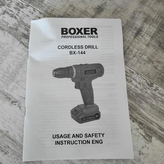 Wiertarko Wkrętarka Akumulatorowa Boxer 18V 2x2.0Ah