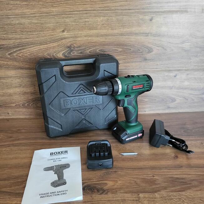 Wiertarko Wkrętarka Akumulatorowa Boxer 18V 2x2.0Ah