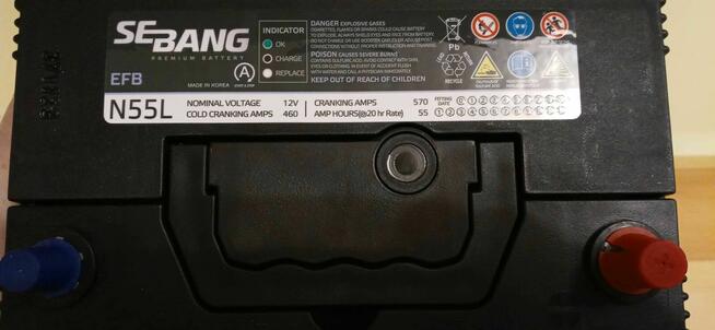 Akumulator SEBANG 55 Ah EFB Start-Stop P+ Montaż Sosnowiec