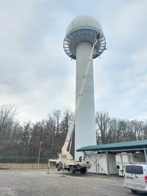 Podnosnik koszowy Wrocław, zwyżka, wynajem, 20m - 35m