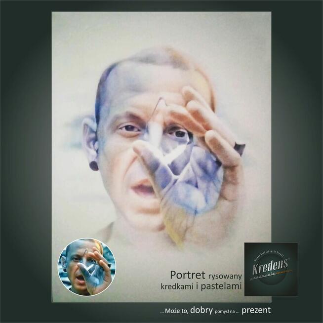 PORTRET B3 NA ZAMÓWIENIE rysowany kredkami w pełnym kolorze