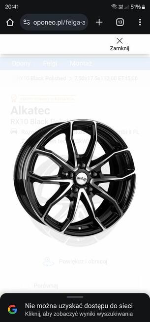 FELGI ALUMINIOWE Alkatec RX10 Black Polished Grupa VAG Ford