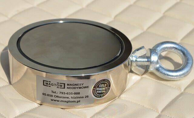 Magnes neodymowy do poszukiwań z uchem F300Gold Magtom