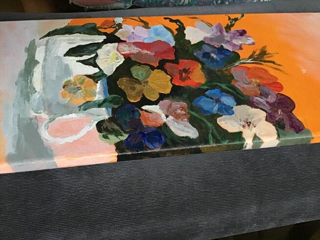 Obraz Ręcznie Malowany, Na Płótnie 50x20 cm, Akryl