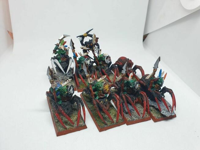 7x Spider Riders Orcs&Goblins Warhammer FB