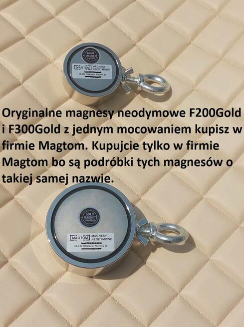 Zestaw magnes neodymowy najmocniejszy F 300 Gold oryginał