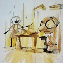 Prace malarskie i rysunkowe. Karykatury, portrey, pejzaże...